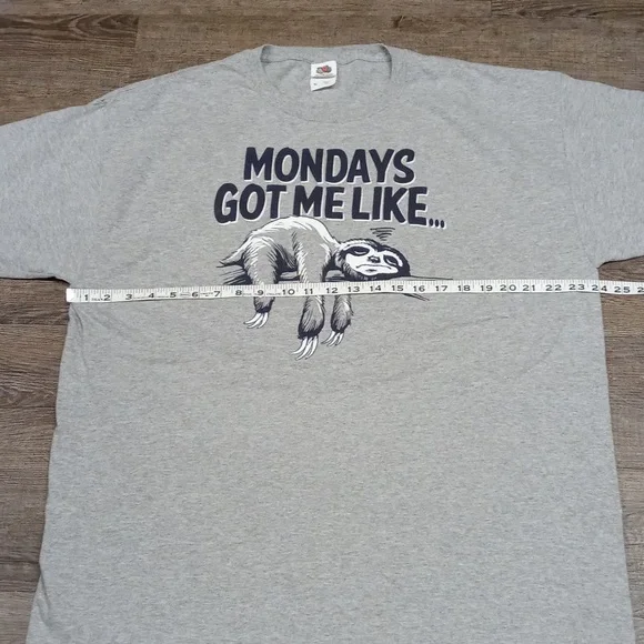 Graphic Tee, "Mondays Got Me Like..." - Picture 3 of 4